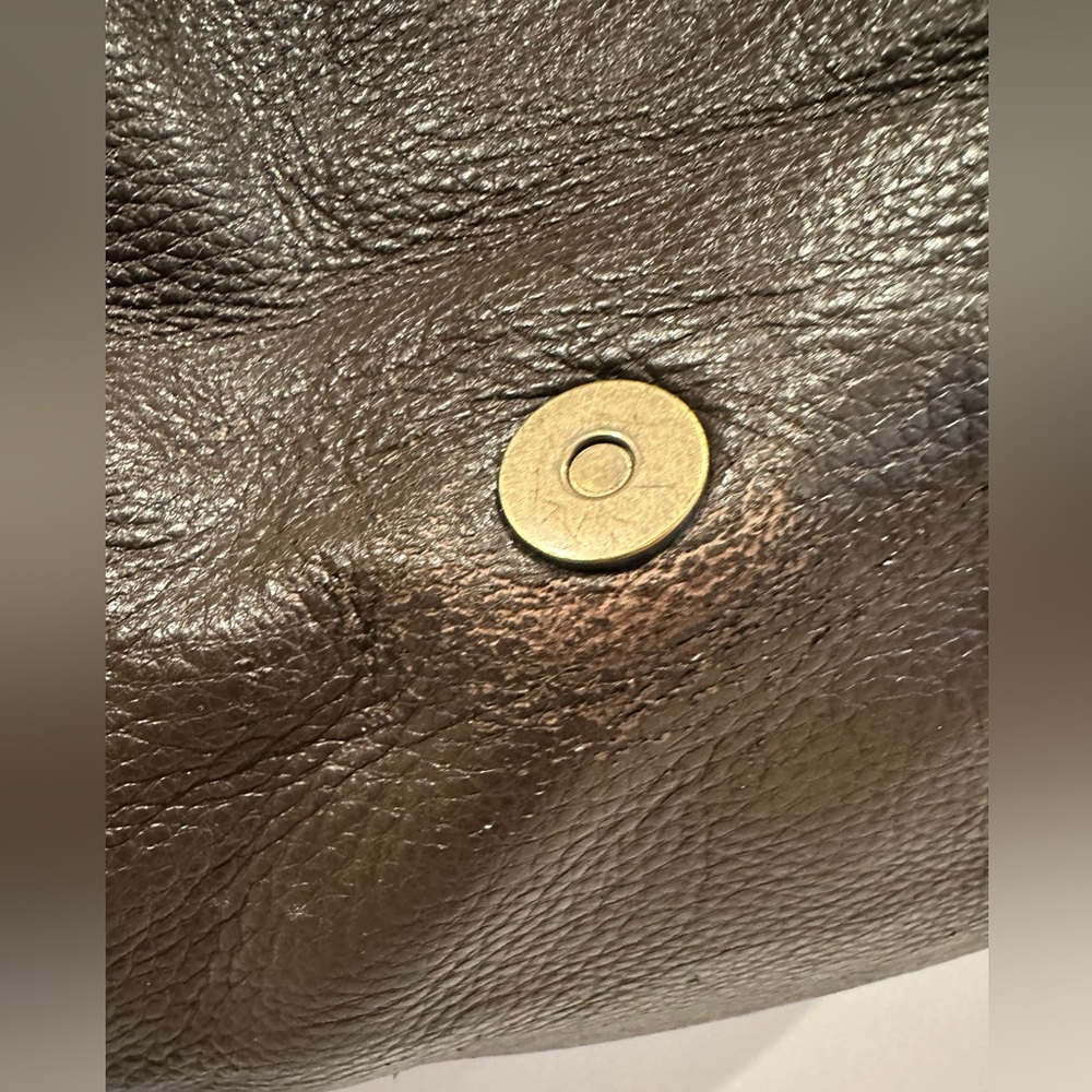 COLE HAAN HANDBAG SATCHEL Brown LEATHER HOBO ALISON PATCHWORK Vintage - Picture 4 of 13